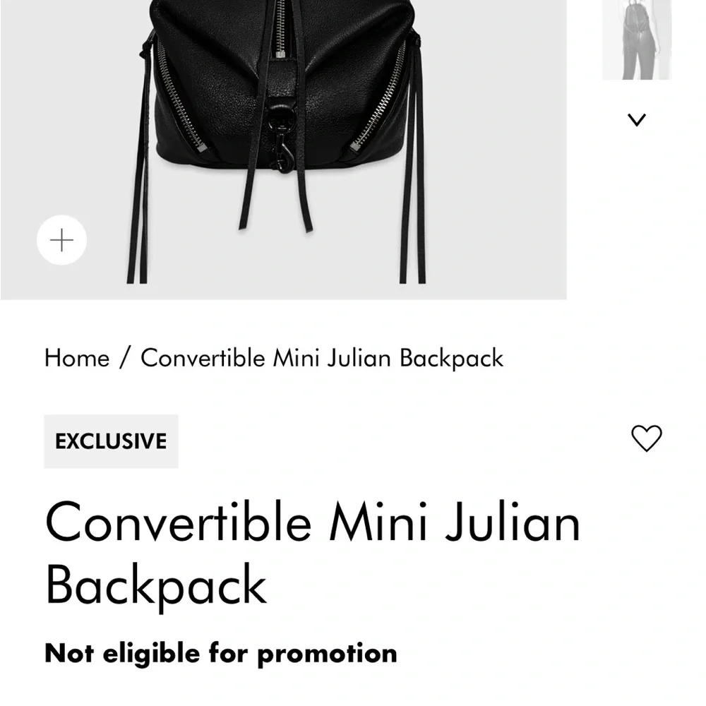 Rebecca Minkoff Pebbled Black Leather Backpack - Picture 5 of 7